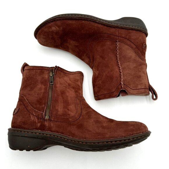 UGG Women 9 Neevah Brown Suede Sheepskin Lined Boots Cold Winter 1003421 - Picture 5 of 12